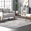 Nuloom Lorraine Abstract 5x8 Indoor Area Rug for Living Room Bedroom Dining Room Kitchen, Grey/Ivory - 2 of 4