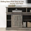 SAINTCY 58 Inch TV Stand with Storage Cabinet and Shelves - 2 of 4