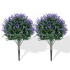 Set of 2 Artificial Lavender Topiary Ball Trees with Ground Spike for Indoor Porch Garden Backyard - 2 of 4