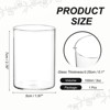 Unique Bargains Glass Bouquet Floating Candle Decorative Cylinder Vase Clear - 2 of 4