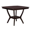 Royal Hampton Square Shaped Wooden Counter Height Table With Bottom Shelf Brown - 2 of 4