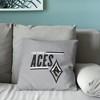 Las Vegas Aces WNBA Double Down Throw Pillow 18 x 18 inches - 4 of 4