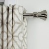 Versailles Lexington Flare Steel Heavy Duty Curtain Rod Set for Windows Pewter/Silver - 4 of 4