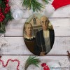 Grant Wood American Gothic Art Ceramic Ornament, Famous Painting Christmas Decoration Souvenir| OrnamentallyYou - 4 of 4