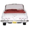 1961 Chevrolet Impala Convertible Ermine White with Roman Red Interior 1/87 (HO) Scale Diecast Model Car by Oxford Diecast - 4 of 4
