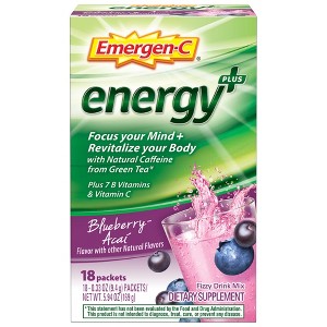 EMERGEN-C Energy, Blueberry Acai, 18 Count - 1 of 4
