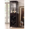 Austin Wood Modern Wine Tower Dark Brown - Baxton Studio - 2 of 3