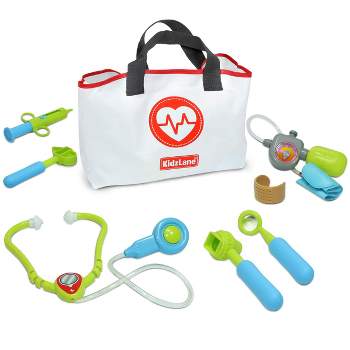 Kidzlane Play Doctor Kit for Kids and Toddlers - Kids Doctor Play Set - 7 Piece Multicolored