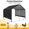 Costway Outdoor Dog Shade Shelter for Small Medium Large Breeds Pet House with Metal Frame - 3 of 4