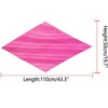INSPIRE CHIC Women's Pleated Chiffon Contrast Color Trim Semi Sheer Stretchy Gauze Neck Scarves 1Pc - 3 of 4