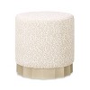 PAGED 18.5 Inch Boucle Fabric Ottoman, Modern Low Cushion Footrest Ottoman with High-density Foam for Living Room, Bedroom - 3 of 4