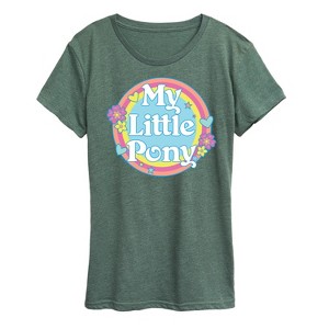 Women's - My Little Pony - Retro Rainbow Badge Short Sleeve Graphic T-Shirt - 1 of 4