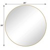 LOVMOR Round Framed Wall Bathroom Vanity Mirror - 2 of 4