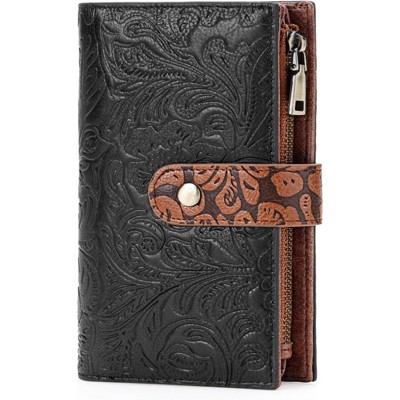 FATMOON Women’s RFID Blocking Trifold Wallet - Stylish Vegan Leather Purse with Large Capacity & Zipper Coin Pocket for Travel Everyday Use