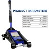 3.5 Ton Low Profile Floor Jack, Hydraulic Jack with Dual Pumps,7000 Lbs Capacity Heavy Duty Lifting Stand with Long Handle, Lifting Range 4"-21" - 2 of 4