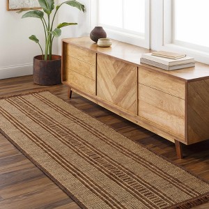 Hauteloom Gita Jute & Leather Rug - 1 of 4