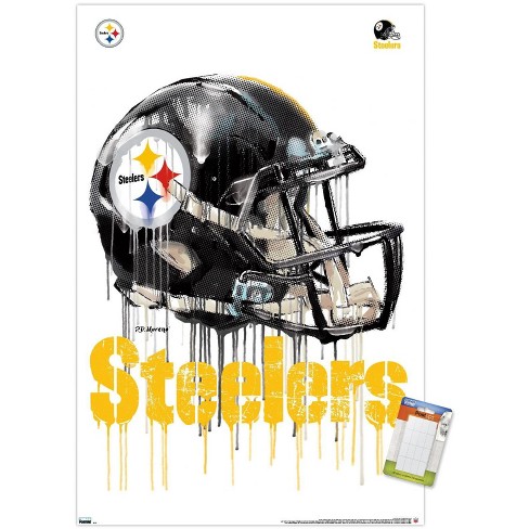 Evergreen Ultra-Thin Edgelight LED Wall Decor, Helmet, Pittsburgh Steelers-  19.5 x 15 Inches Made In USA