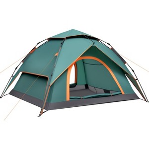 SUGIFT Instant 4-Person Pop-Up Tent with Removable Rainfly, Waterproof & Ventilated Design - 1 of 4
