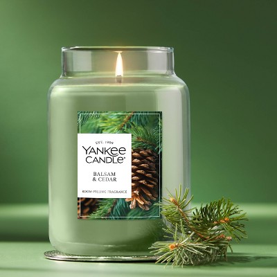 Yankee Candle Original Large Jar Balsam and Cedar Candle - Thumbnail 2