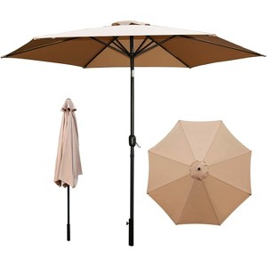 10ft Patio Table Umbrella for Outdoor Use with UV Protection, Crank & Tilt, Easy Setup, Waterproof Fabric - 1 of 4