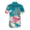 BLUEMING Men's Hawaiian Shirt Short Sleeve Floral Button Down Shirts Hot Holiday Beach Shirts - 3 of 4
