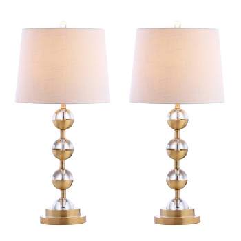27.5" (Set of 2) Avery Crystal Table Lamp (Includes LED Light Bulb) - JONATHAN Y