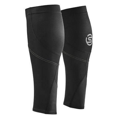 SKINS SERIES 3 Unisex Premium Compression Calf Sleeves Improved Circulation Reduce Muscle Vibrations for Running Rugby Black Small