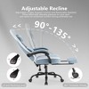 TUYOHW Ergonomic Office Chair with Pocket Spring Seat,300LB Capacity Gaming Chair with Adjustable Lumbar Pillow & Footrest for Adult,Student - 4 of 4