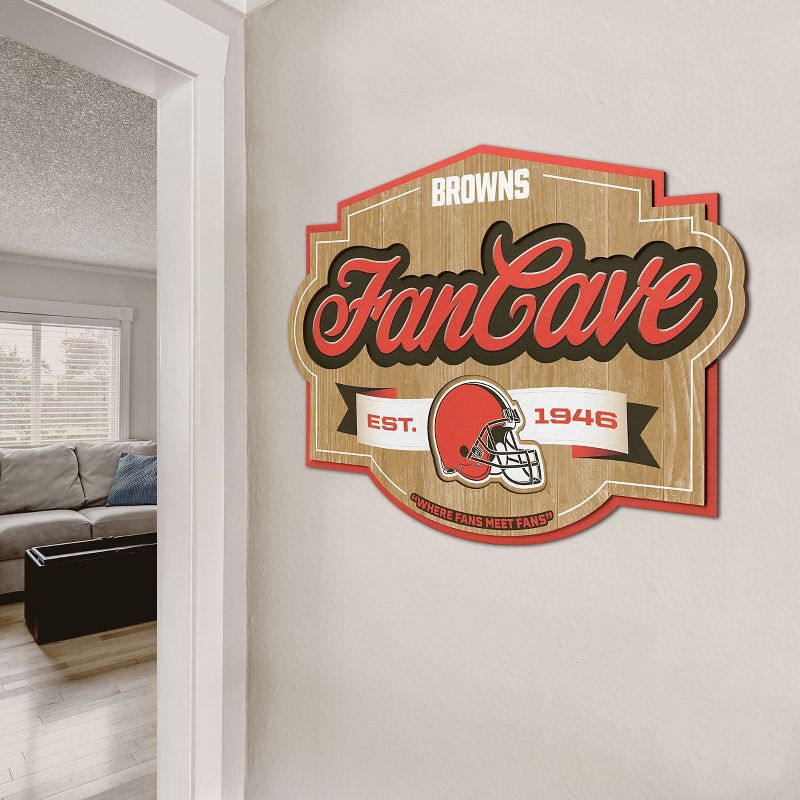 NFL Cleveland Browns Fan Cave Sign, 3 of 5