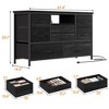8 Drawer Dresser TV Stand for 55 inch TV, Wood Top Media Console with Storage Organizer for Bedroom Living Room Entryway - 3 of 4