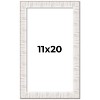 PosterPalooza | Sculpted White Picture Frame - UV Acrylic, Foam Board Backing, Hanging Hardware - 2 of 4
