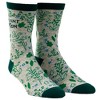 Crazy Dog T-Shirts Women's Plant Mom Socks Funny Gardening Flowers Herbs Growing Novelty Graphic Footwear - 2 of 4