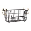 Metal Basket Black/Gold Handles Rectangle Small 13X6X7 - 2 of 4
