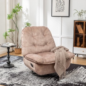 NicBex Recliner Chair Swivel Gliding Chair Rocking Chair Reading Chair Sofa Chair with Mobile Phone Holder for Living Room, Reading Room - 1 of 4