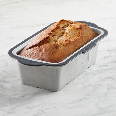 Marble Effect Twin Pack Trudeau Structure Silicone PRO 8.5 x 4.5-Inch Loaf Pan 
