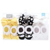 Hudson Baby Infant Girl Headband and Socks Giftset, Black Daisy, One Size - 2 of 4