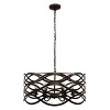 Chloe Lighting Capella Transitional 6 Light Oil Rubbed Bronze Ceiling Pendant 24" Wide - 2 of 4