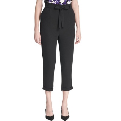 Calvin Klein Womens Paperbag Casual Trouser Pants