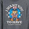 Men's - Garfield - Want You To Have A Happy Fourth Long Sleeve Graphic T-Shirt - 2 of 4
