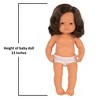 Miniland Anatomically Correct 15" Baby Doll, Caucasian Girl, Brunette - 3 of 3