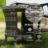 Resenkos Patio Coffee Tables,Patio Tables,18" PE Rattan Patio Side Table with 2-Tier Storage, Composite Wood Top, - 2 of 4