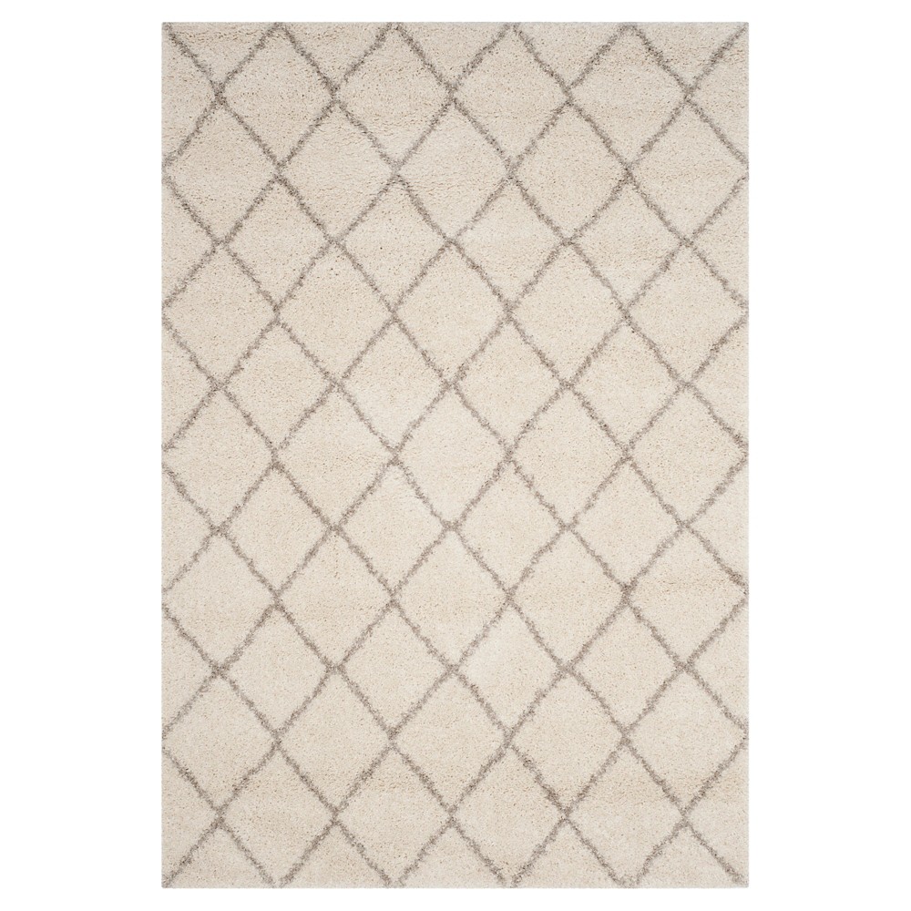 9'x12' Wildomar Crosshatch Loomed Area Rug Ivory/Beige - Safavieh