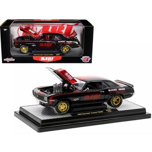 1969 Chevrolet Camaro SS 396 Black w/Bright Red Stripes "Dart Machinery" Ltd Ed 5250 pcs 1/24 Diecast Model Car by M2 Machines - 1 of 3