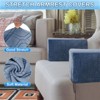 Unique Bargains Diamond Pattern Stretch Soft Jacquard Non Slip Sofa Armrest Covers - 3 of 4