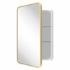 WallBeyond Aluminum Rectangle Corner Door Cabinet Wall Mirror - 2 of 4