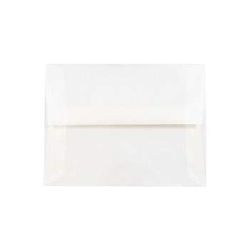 JAM Paper A2 Translucent Vellum Invitation Envelopes 4.375x5.75 Silver PACV616I