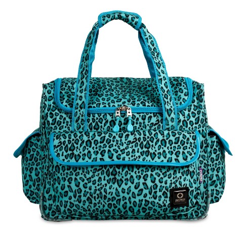 J World Donna 34.5L Rolling Duffel Bag - Mint Leopard - image 1 of 3