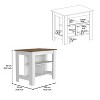 NicBex Kitchen Island Cart Morden 27.5" Kitchen Carts with Storage, 3 Shelves and Spacious Top Surface for Kitchen - 2 of 4