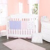 EVERYDAY KIDS 4-Pack Flannel Receiving Blankets – Soft Swaddle Set for Newborns with Paris Eiffel Tower and Polka Dot Designs - 2 of 4
