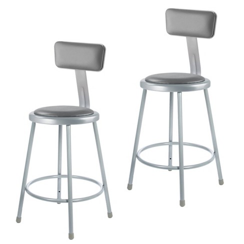 Padded stool with backrest new arrivals